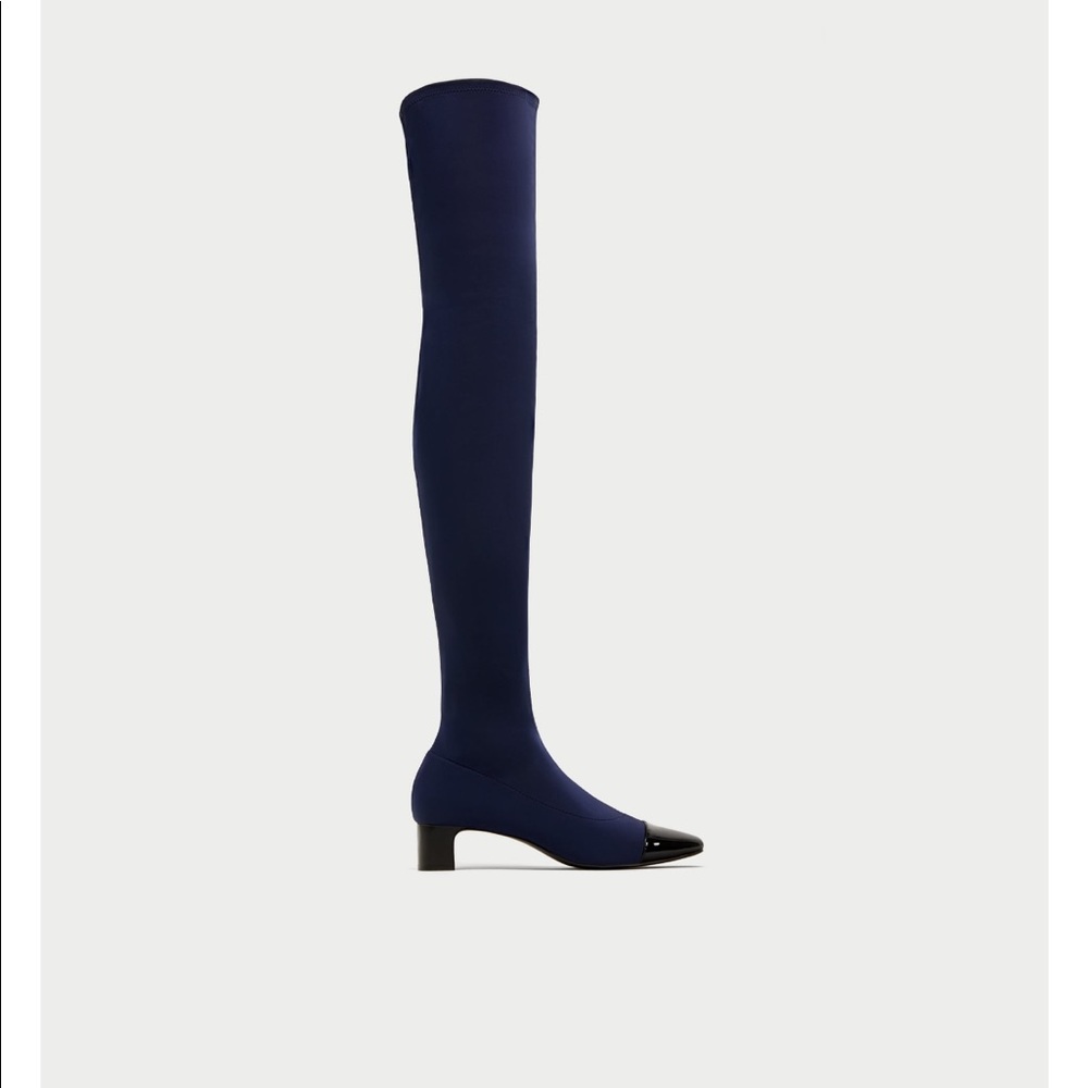 GORGEOUS NWT ZARA Over the Knee Boots - Picture 4 of 8